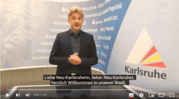 Dobrodošlica gradonačelnika Karlsruhea svim imigrantima